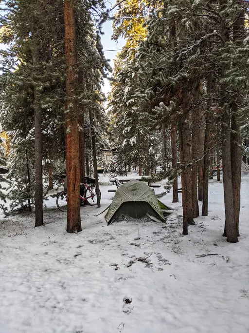 Winter Camping in Yelowstone